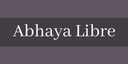 abhaya-libre-font