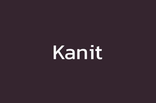 kanit-black-font