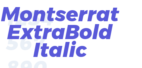 montserrat-extrabold-italic-font