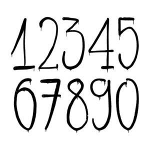 graffiti-numbers-font