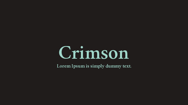 crimson-roman-font